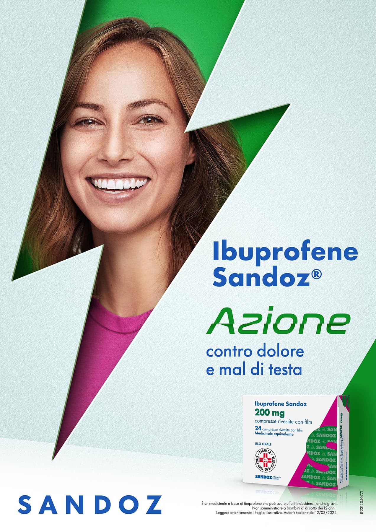 Clicca qui per visualizzare la locandina dell'Ibuprofene targato Sandoz